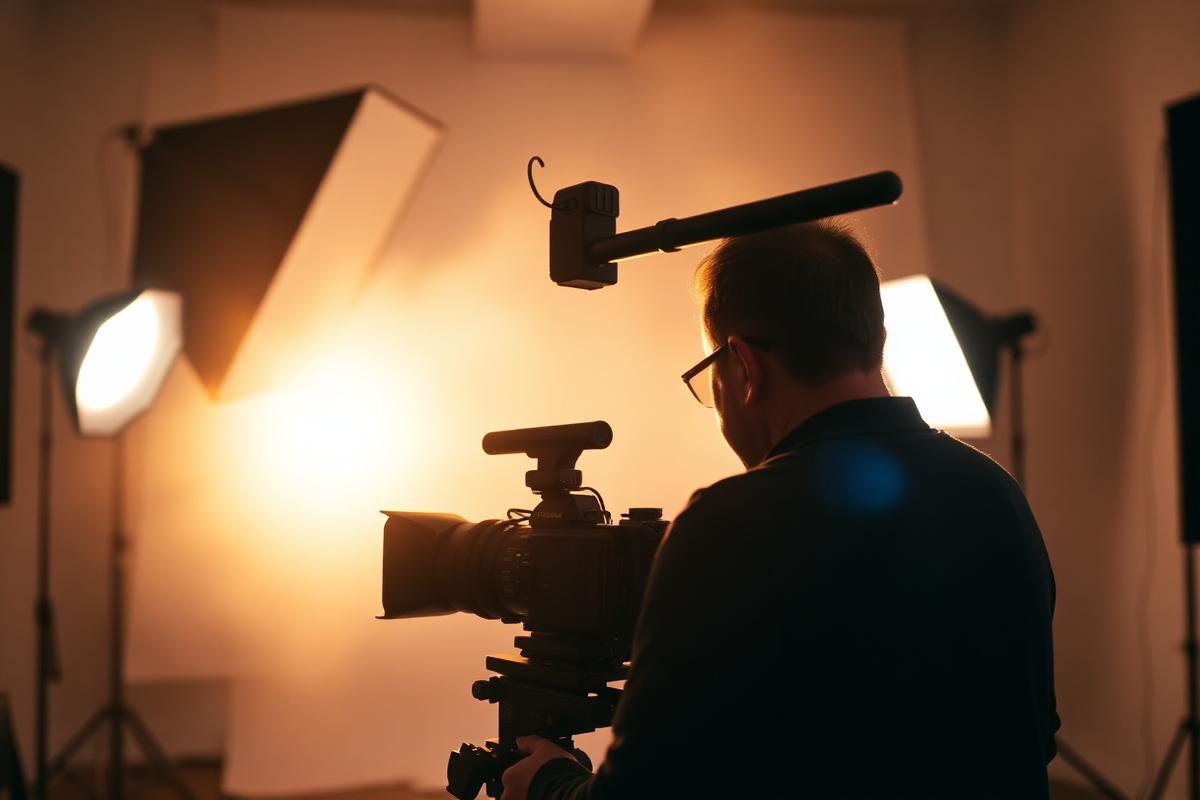 Behind the scenes of a BizRise studio shoot